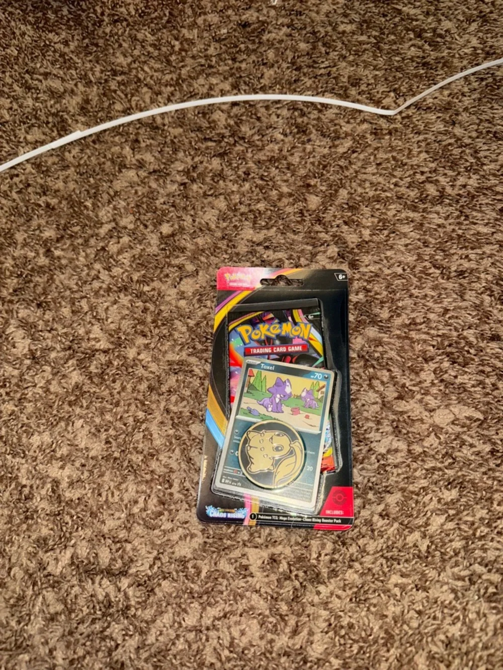 Pokemon TCG Chaos Rising Single Pack Blister Toxel Sealed